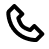 Icon of a telephone receiver in a black outline, representing contact or communication